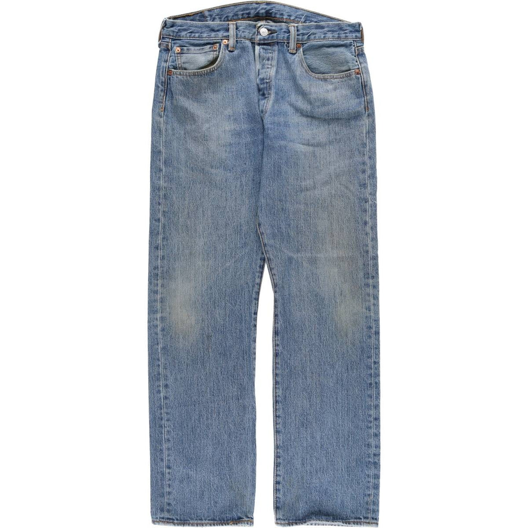 Levi's 501 straight denim pants for men, size W34 cotton Blue type light blue Vintage Second Hand