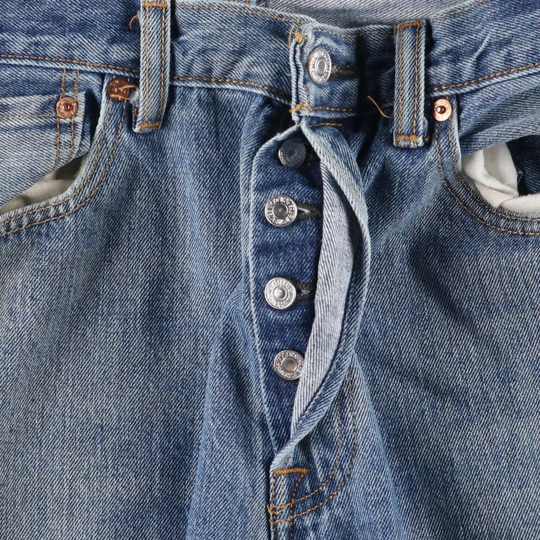 Levi's 501 straight denim pants for men, size W34 cotton Blue type light blue Vintage Second Hand