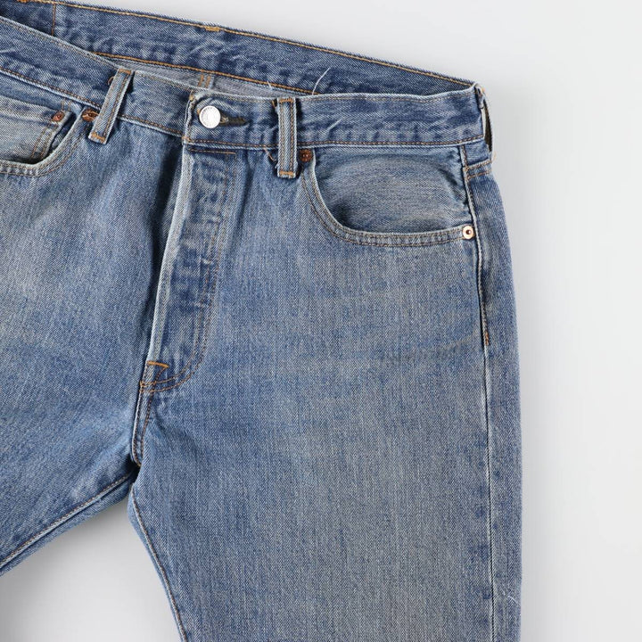 Levi's 501 straight denim pants for men, size W34 cotton Blue type light blue Vintage Second Hand