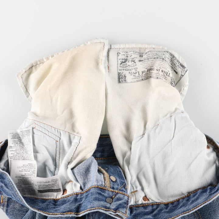 Levi's 501 straight denim pants for men, size W34 cotton Blue type light blue Vintage Second Hand