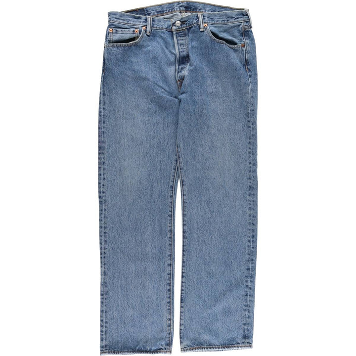 Levi's 501 straight denim pants for men, size W35 cotton Blue type light blue Vintage Second Hand
