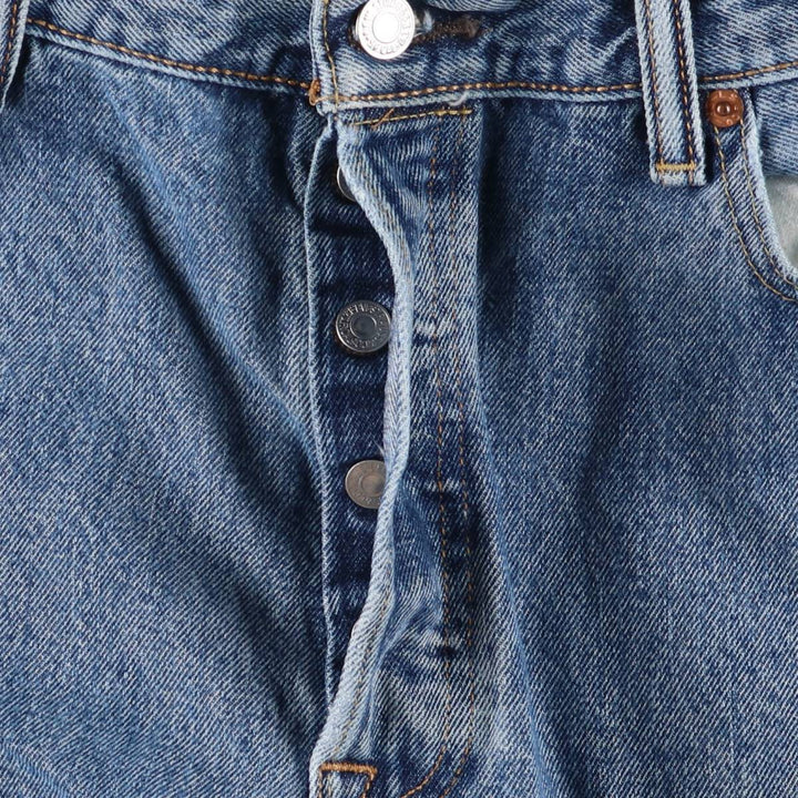 Levi's 501 straight denim pants for men, size W35 cotton Blue type light blue Vintage Second Hand