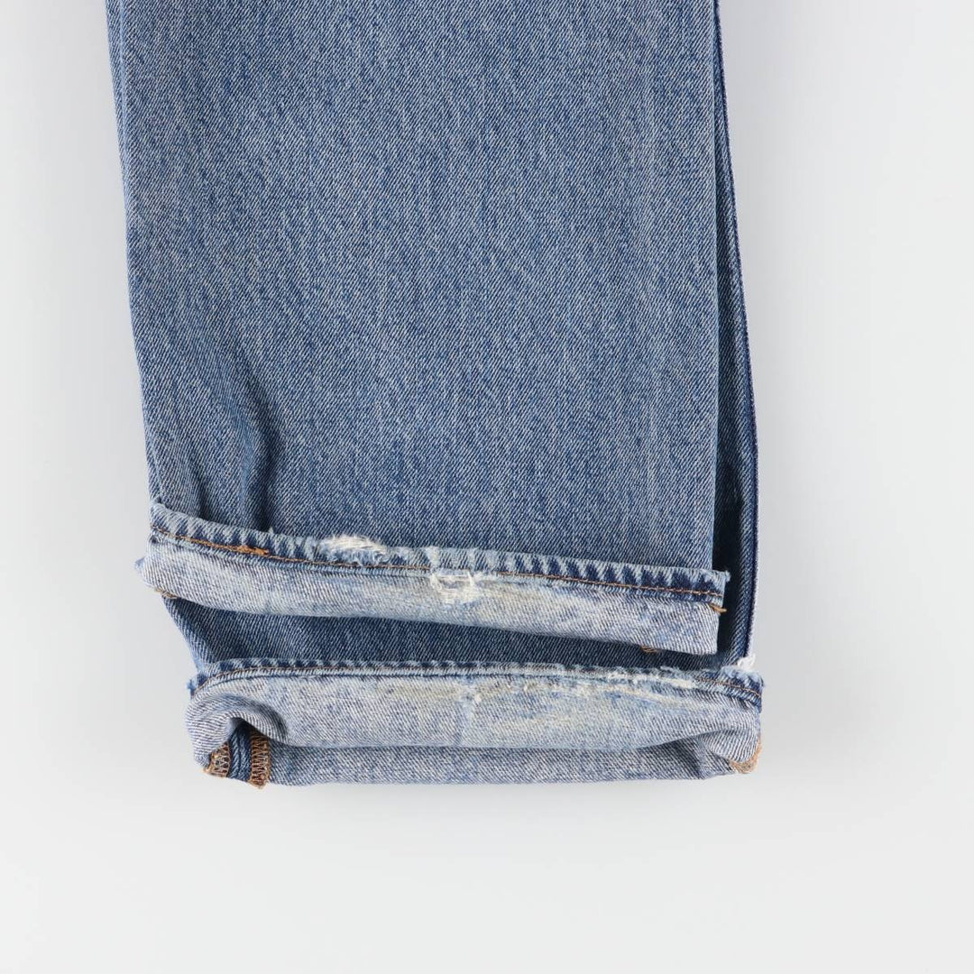 Levi's 501 straight denim pants for men, size W35 cotton Blue type light blue Vintage Second Hand