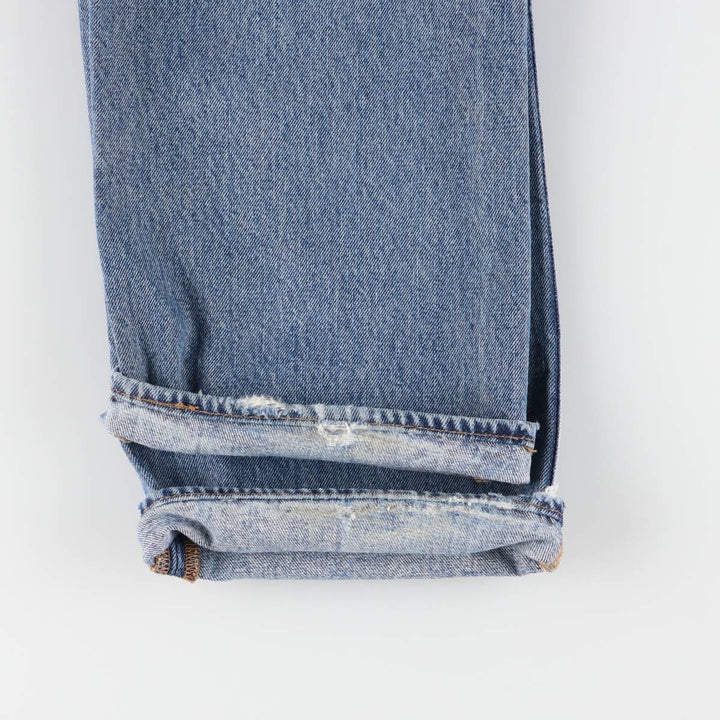 Levi's 501 straight denim pants for men, size W35 cotton Blue type light blue Vintage Second Hand