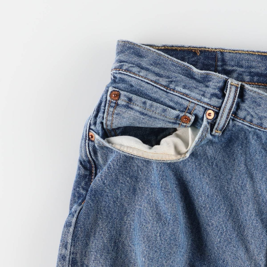 Levi's 501 straight denim pants for men, size W35 cotton Blue type light blue Vintage Second Hand