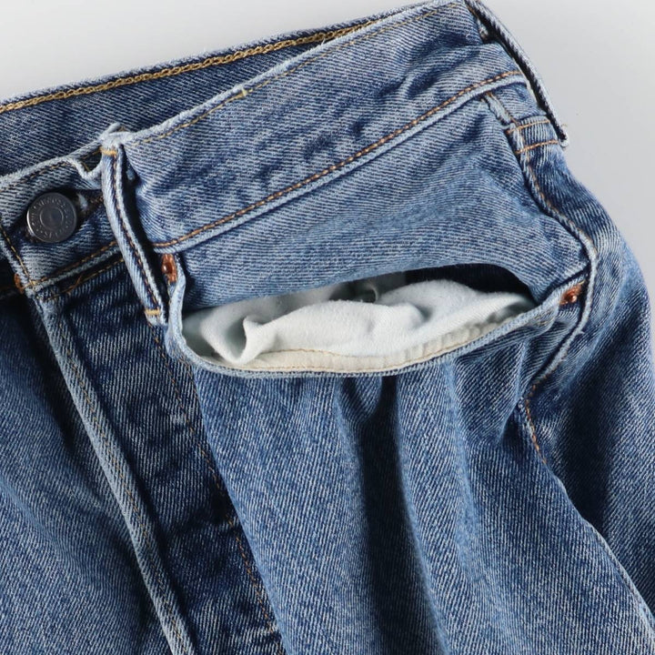 Levi's 501 straight denim pants for men, size W35 cotton Blue type light blue Vintage Second Hand