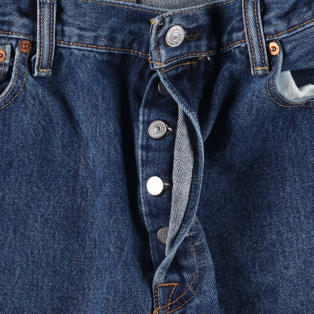 Levi's 501 straight denim pants for men, size W34 cotton blue type Vintage Second Hand