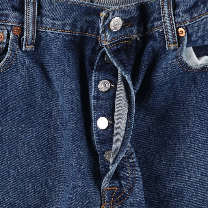 Levi's 501 straight denim pants for men, size W34 cotton blue type Vintage Second Hand