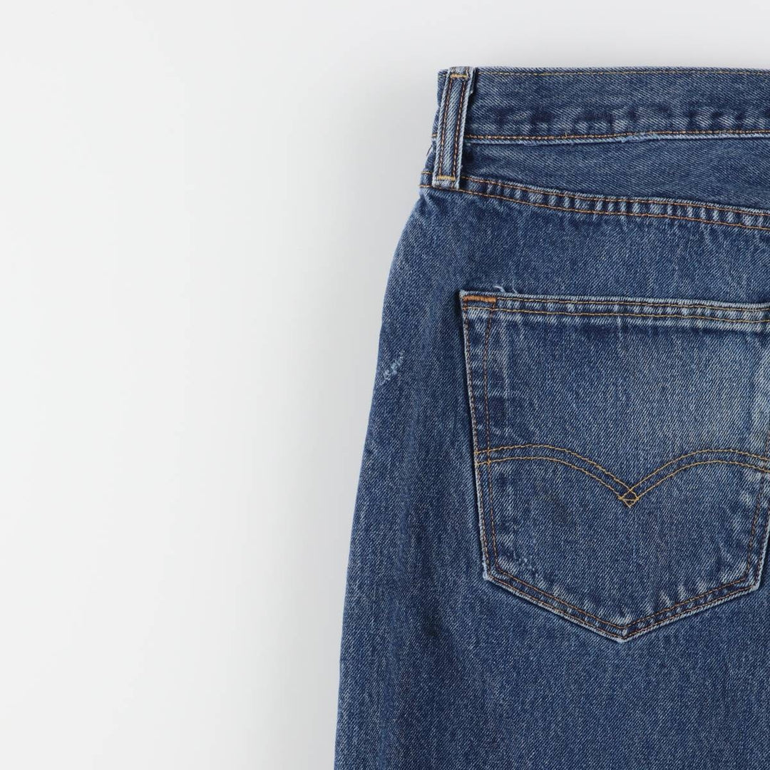 Levi's 501 straight denim pants for men, size W34 cotton blue type Vintage Second Hand