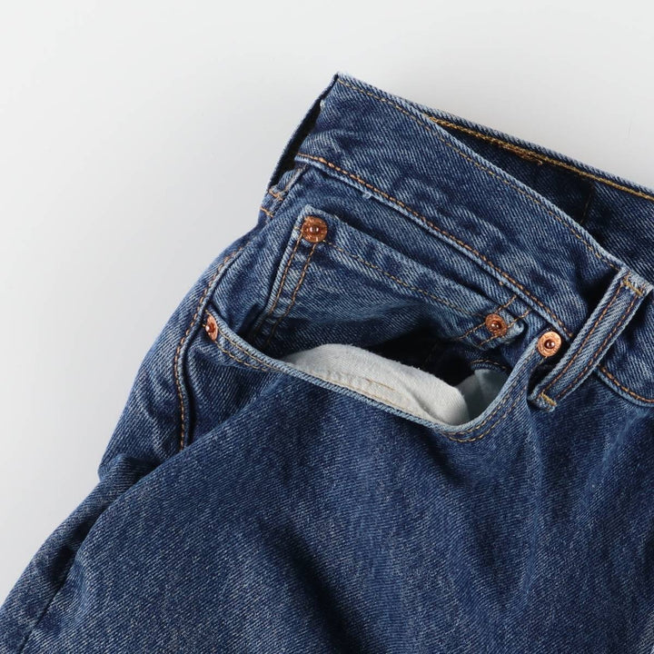 Levi's 501 straight denim pants for men, size W34 cotton blue type Vintage Second Hand