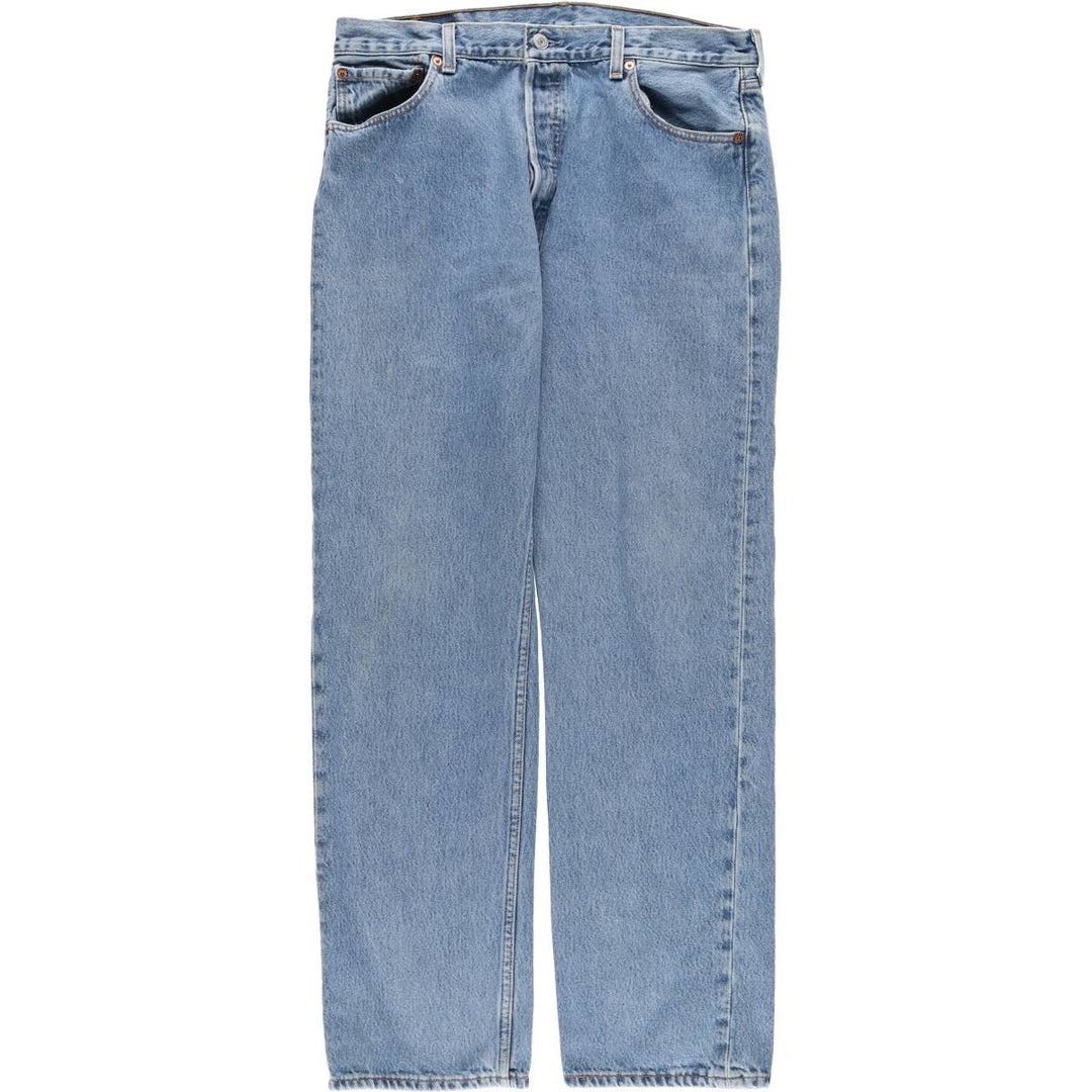 00'S Levi's 501 straight denim pants for men, size W34 cotton blue type Vintage Second Hand
