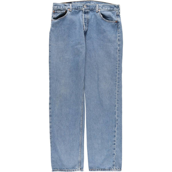 00'S Levi's 501 straight denim pants for men, size W34 cotton blue type Vintage Second Hand