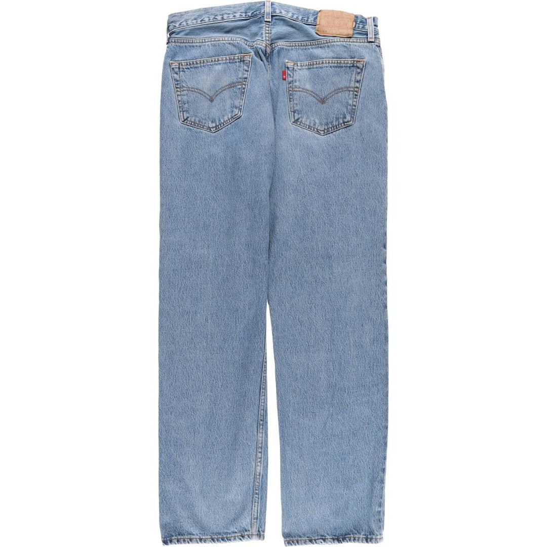00'S Levi's 501 straight denim pants for men, size W34 cotton blue type Vintage Second Hand