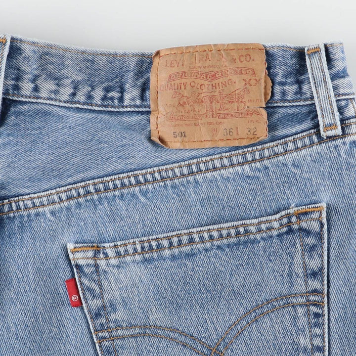 00'S Levi's 501 straight denim pants for men, size W34 cotton blue type Vintage Second Hand
