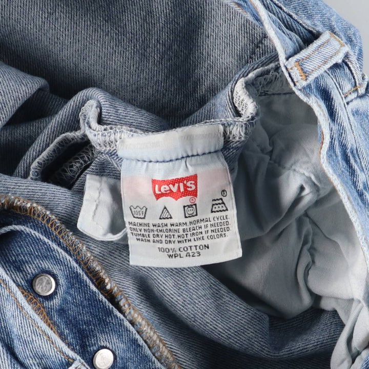 00'S Levi's 501 straight denim pants for men, size W34 cotton blue type Vintage Second Hand
