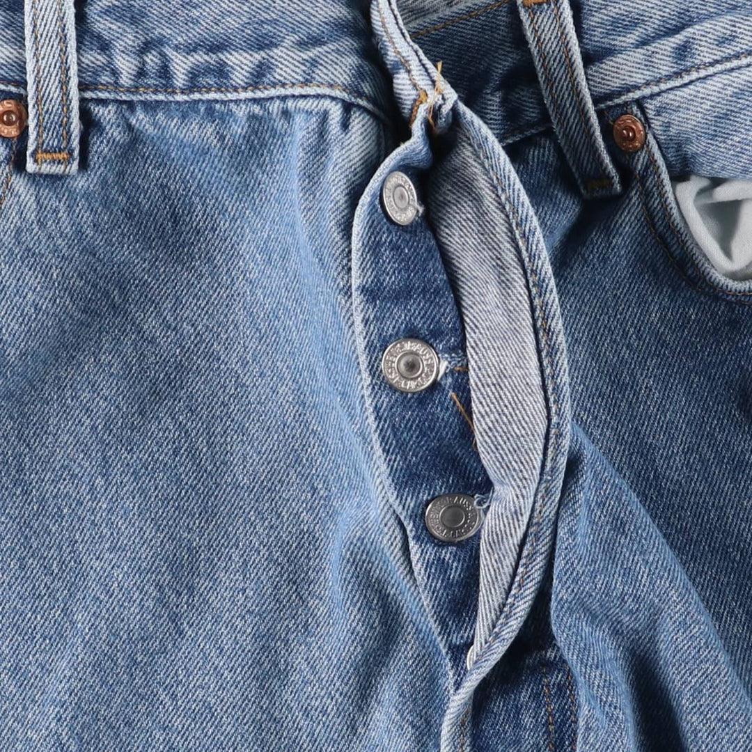 00'S Levi's 501 straight denim pants for men, size W34 cotton blue type Vintage Second Hand