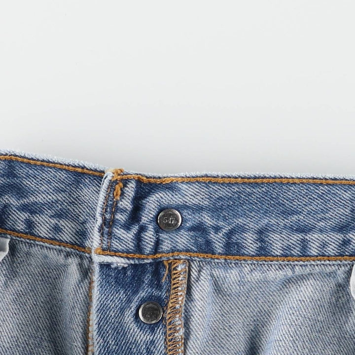 00'S Levi's 501 straight denim pants for men, size W34 cotton blue type Vintage Second Hand