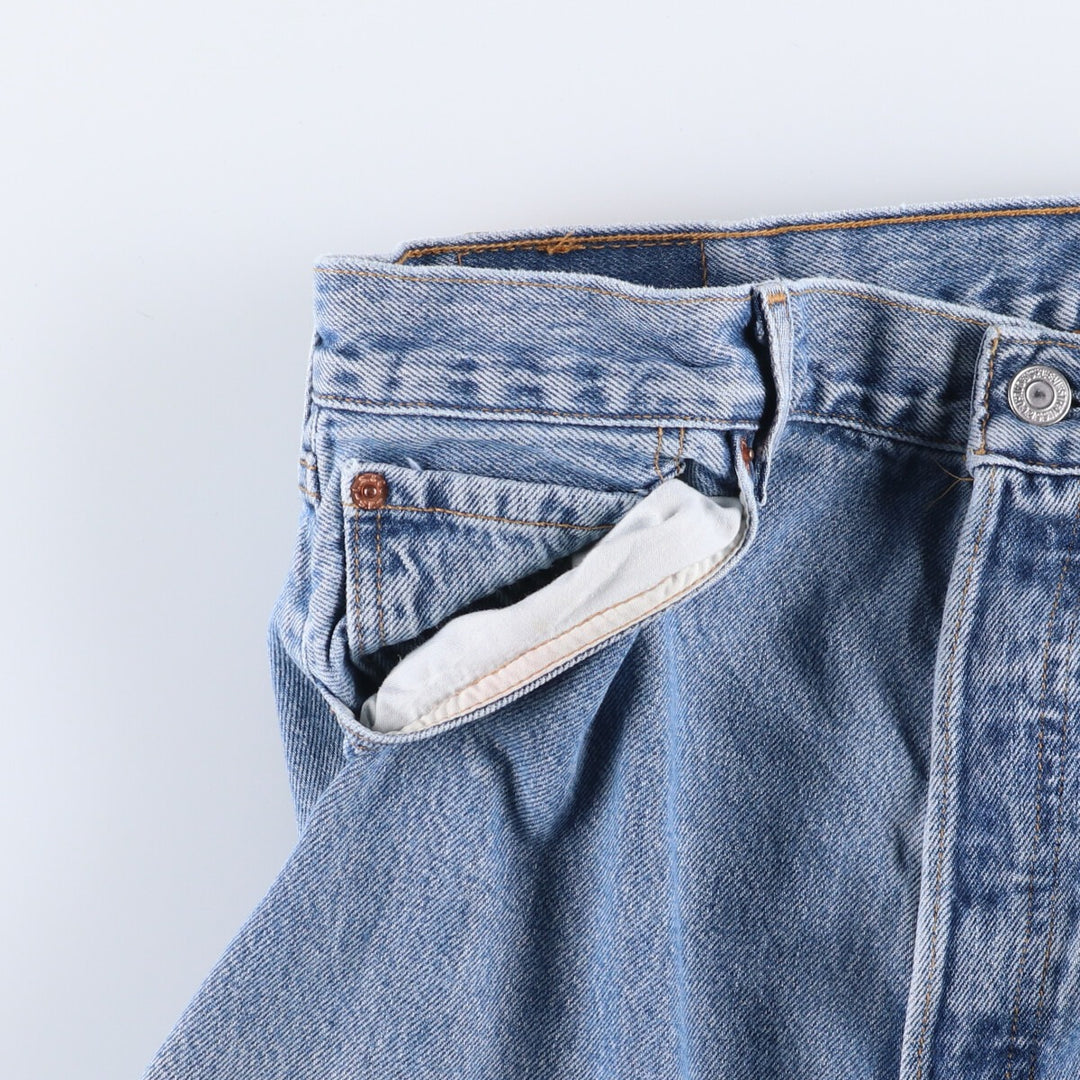 00'S Levi's 501 straight denim pants for men, size W34 cotton blue type Vintage Second Hand