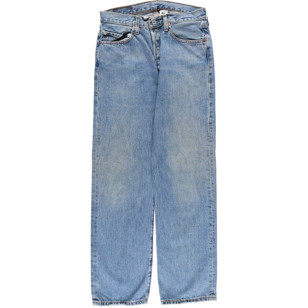 00'S Levi's 501 straight denim pants for men, size w31 cotton blue type Vintage Second Hand