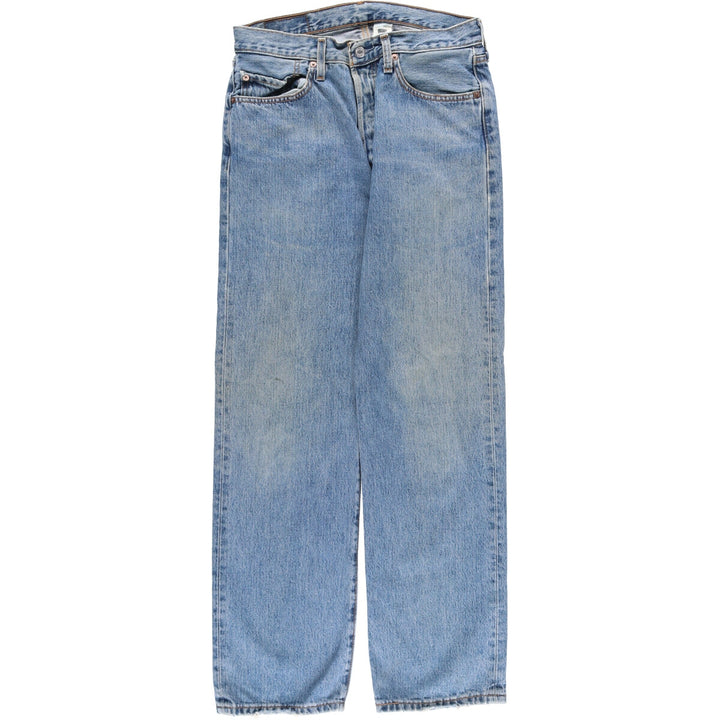00'S Levi's 501 straight denim pants for men, size w31 cotton blue type Vintage Second Hand