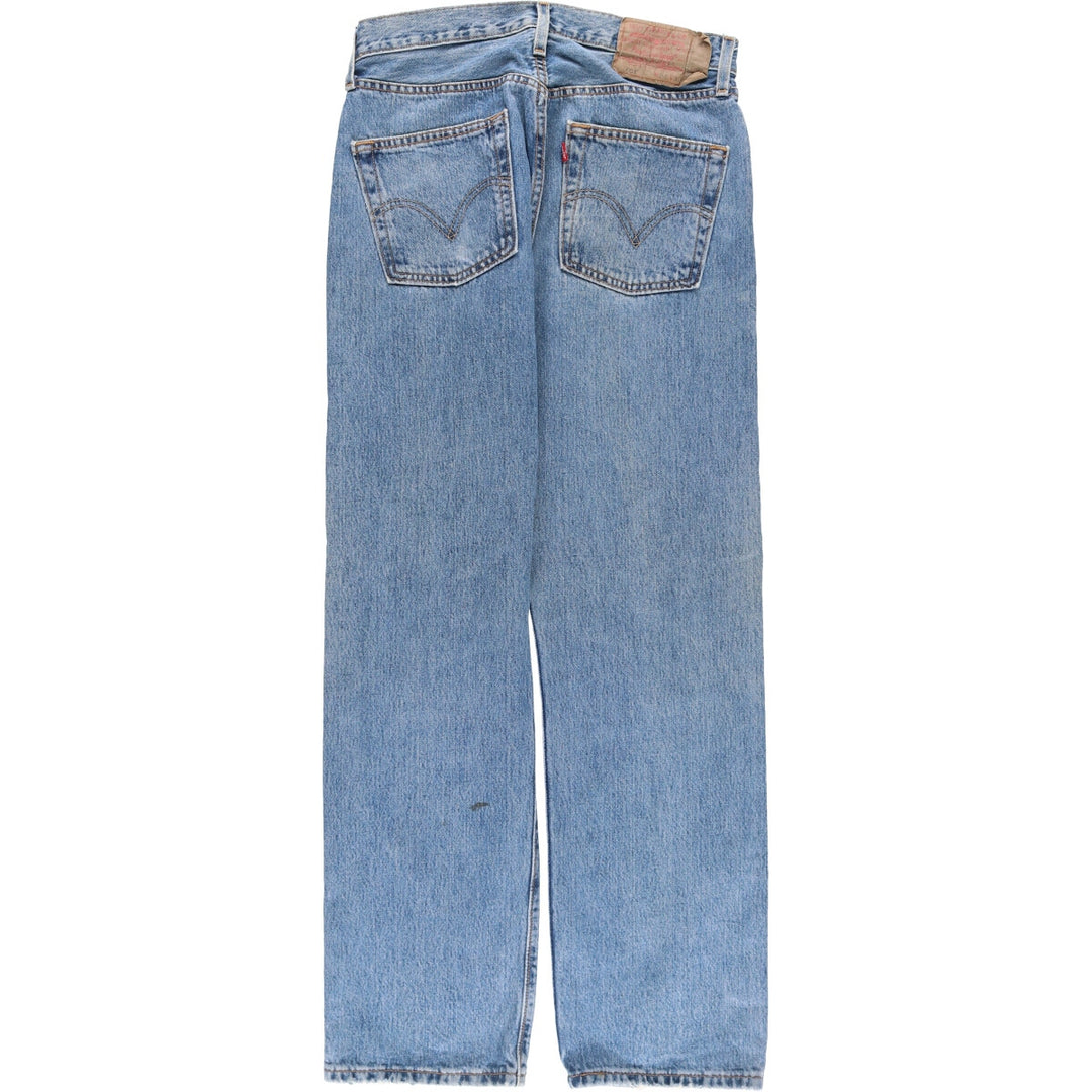 00'S Levi's 501 straight denim pants for men, size w31 cotton blue type Vintage Second Hand