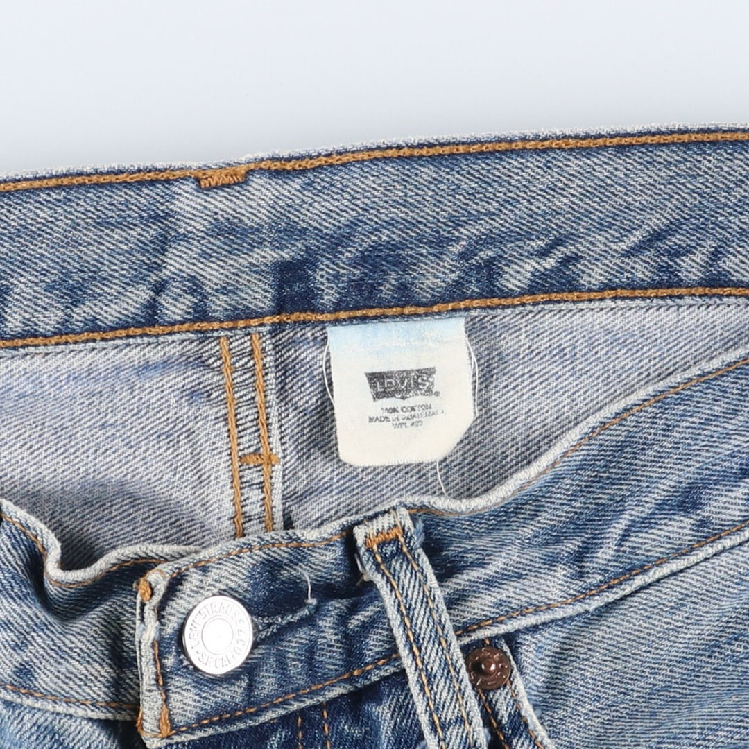 00'S Levi's 501 straight denim pants for men, size w31 cotton blue type Vintage Second Hand