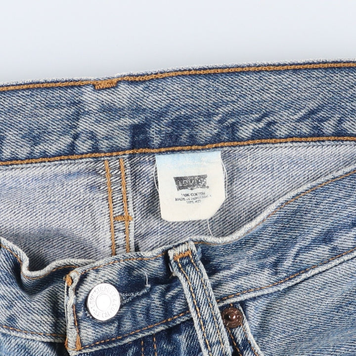 00'S Levi's 501 straight denim pants for men, size w31 cotton blue type Vintage Second Hand
