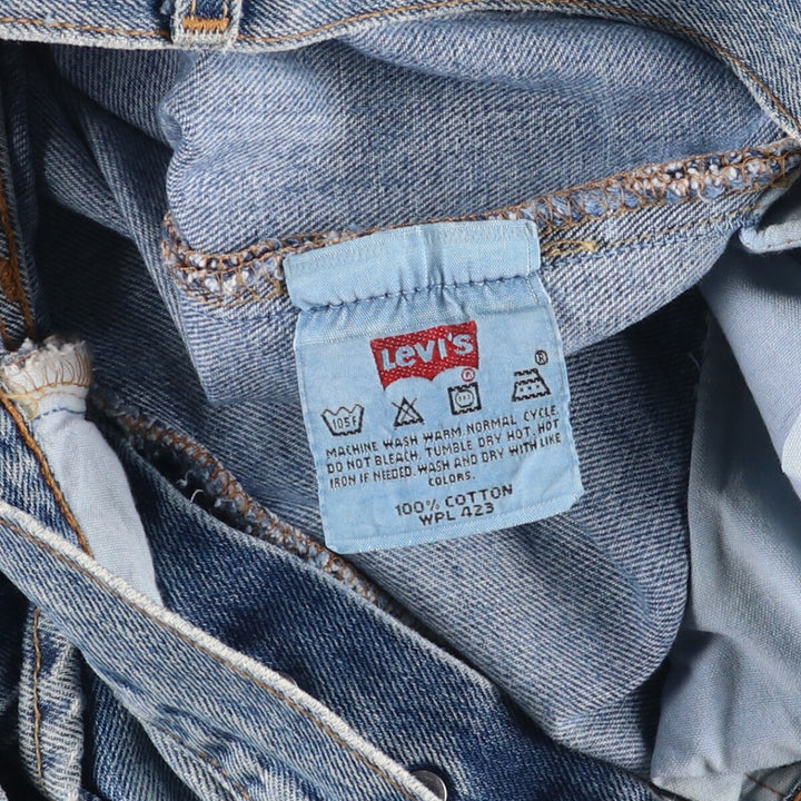 00'S Levi's 501 straight denim pants for men, size w31 cotton blue type Vintage Second Hand