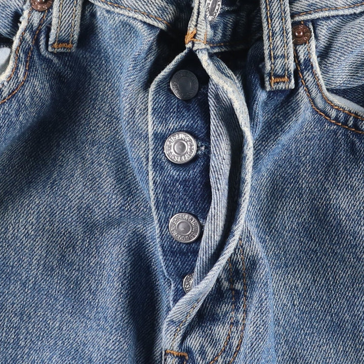 00'S Levi's 501 straight denim pants for men, size w31 cotton blue type Vintage Second Hand