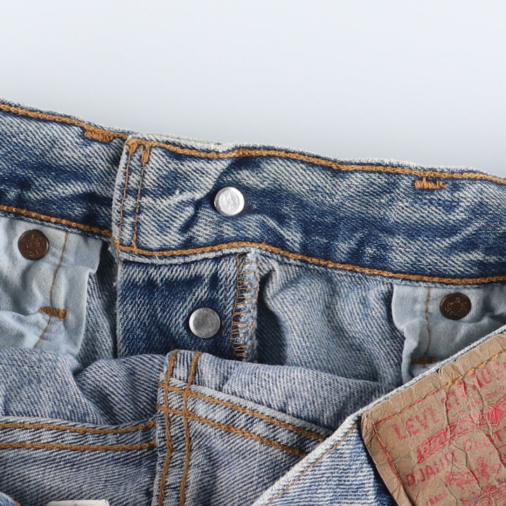 00'S Levi's 501 straight denim pants for men, size w31 cotton blue type Vintage Second Hand