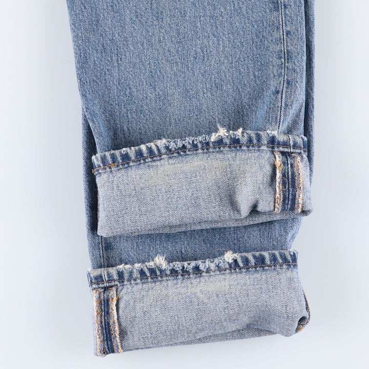 00'S Levi's 501 straight denim pants for men, size w31 cotton blue type Vintage Second Hand