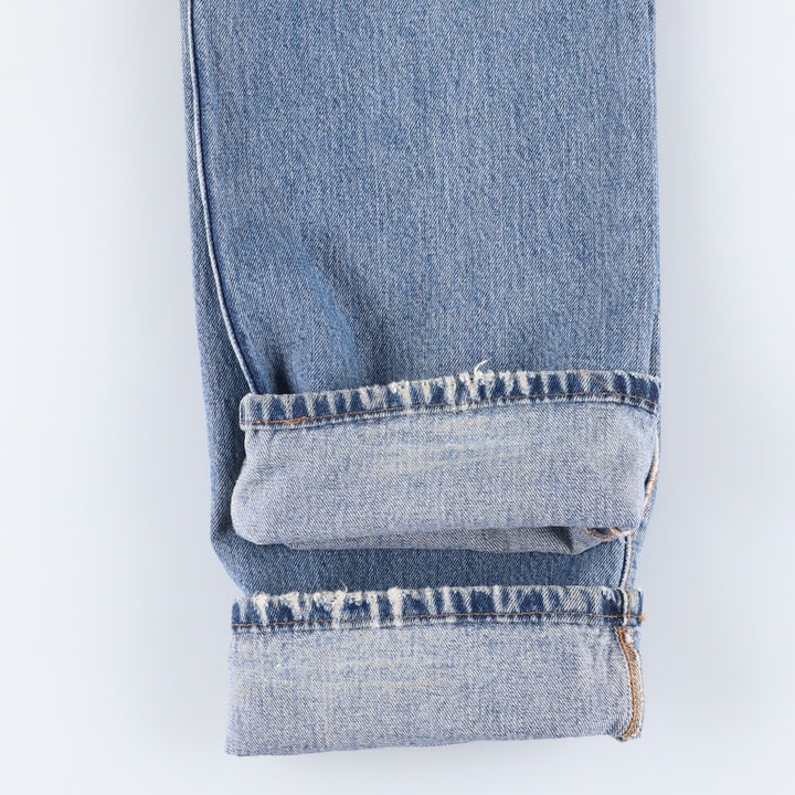 00'S Levi's 501 straight denim pants for men, size w31 cotton blue type Vintage Second Hand
