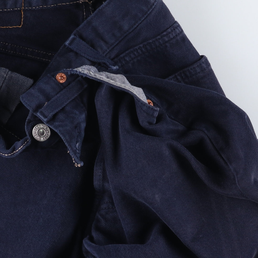 90'S Levi's 501-0121 Euro model straight denim pants for men, W30 equivalent, vintage cotton navy blue type Vintage Second Hand