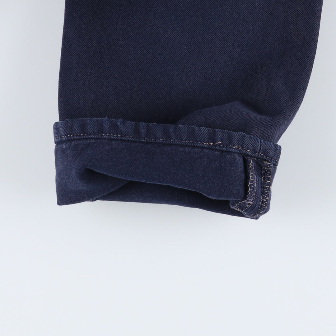 90'S Levi's 501-0121 Euro model straight denim pants for men, W30 equivalent, vintage cotton navy blue type Vintage Second Hand