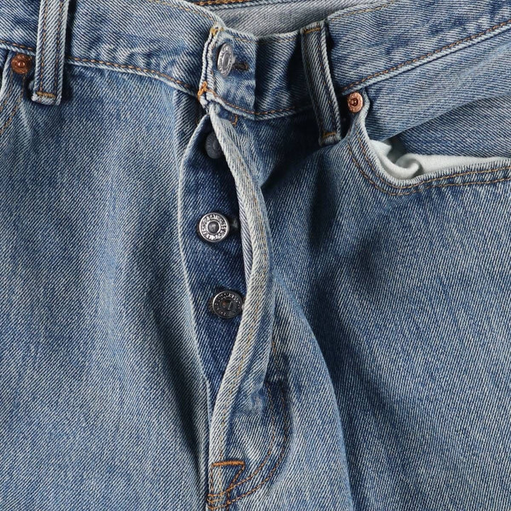 Levi's 501 straight denim pants for men, size W35 cotton blue type Vintage Second Hand