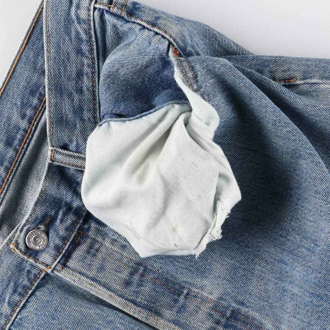 Levi's 501 straight denim pants for men, size W35 cotton blue type Vintage Second Hand