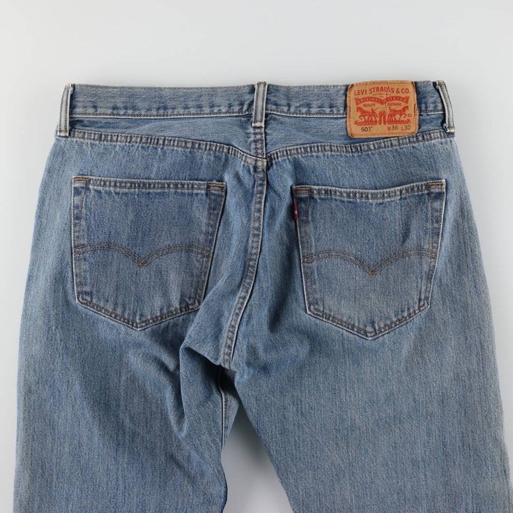 Levi's 501 straight denim pants for men, size W35 cotton blue type Vintage Second Hand