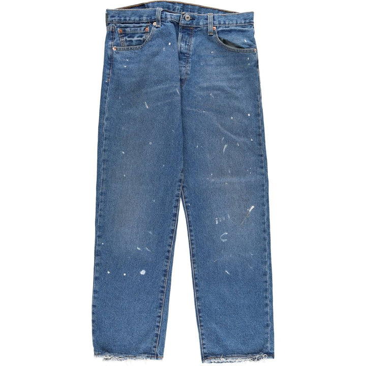 Levi's 501 '93 Painted Straight Denim Pants, Men's Size W34 cotton blue type Vintage Second Hand