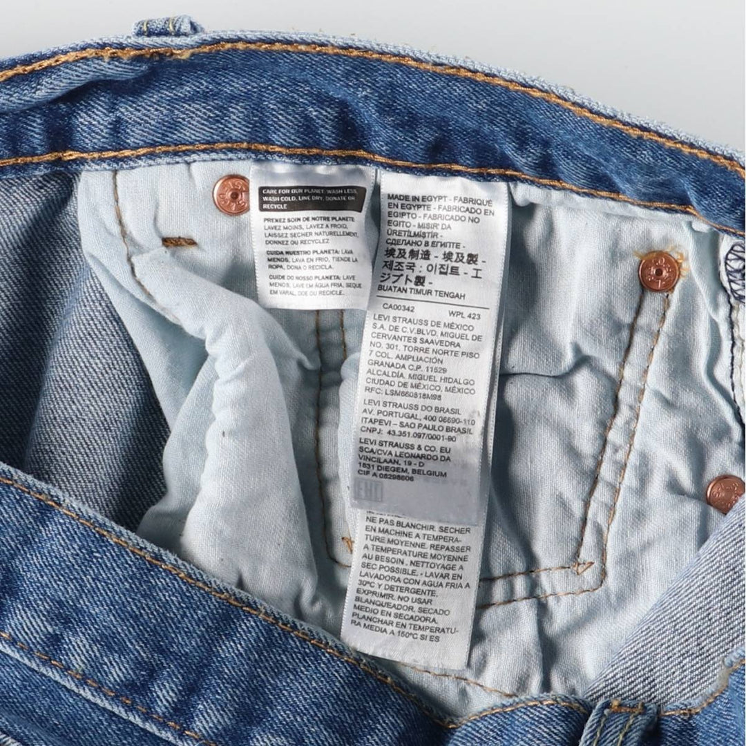 Levi's 501 '93 Painted Straight Denim Pants, Men's Size W34 cotton blue type Vintage Second Hand