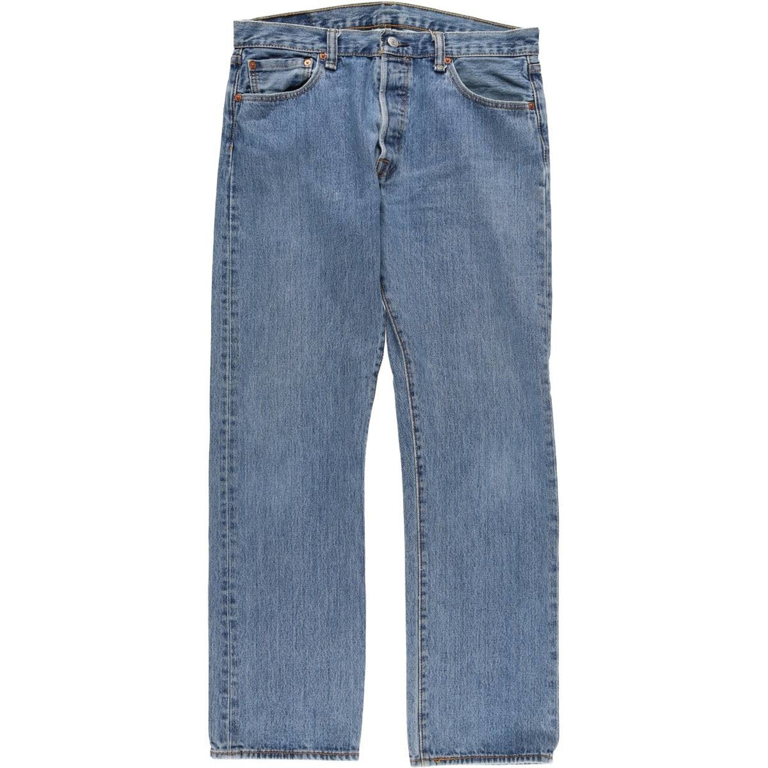Levi's 501 straight denim pants for men, size W34 cotton blue type Vintage Second Hand