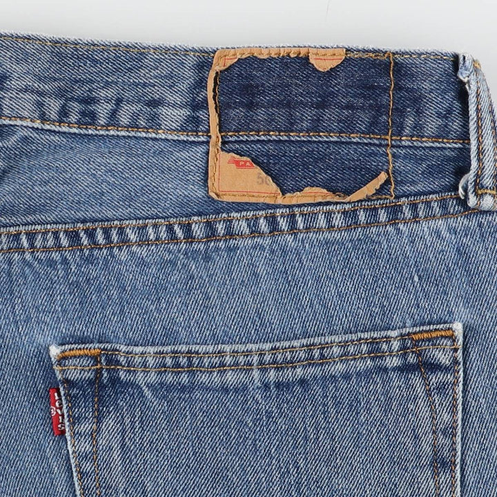 Levi's 501 straight denim pants for men, size W34 cotton blue type Vintage Second Hand