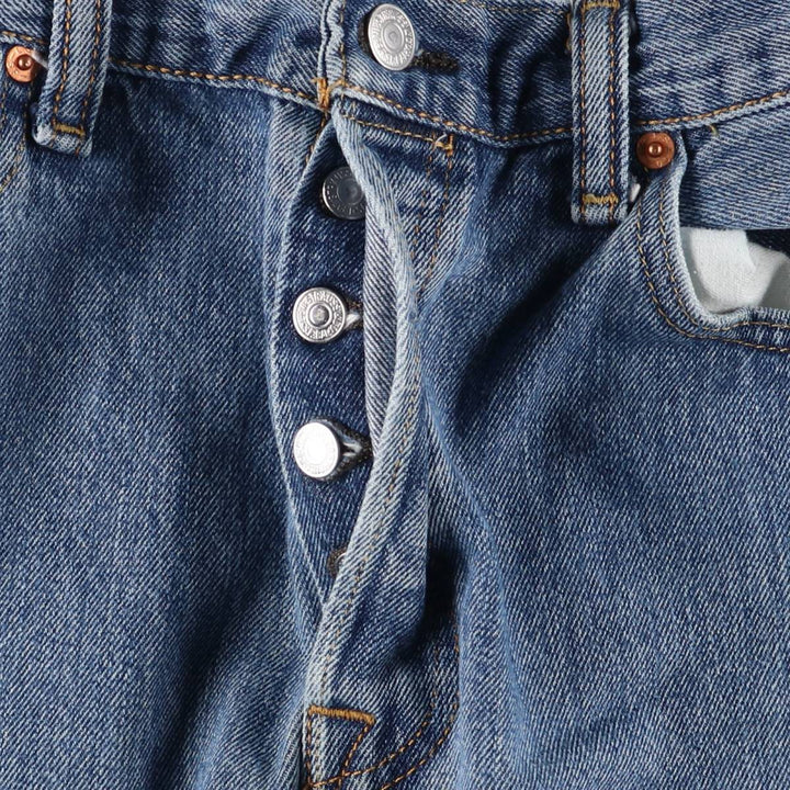 Levi's 501 straight denim pants for men, size W34 cotton blue type Vintage Second Hand