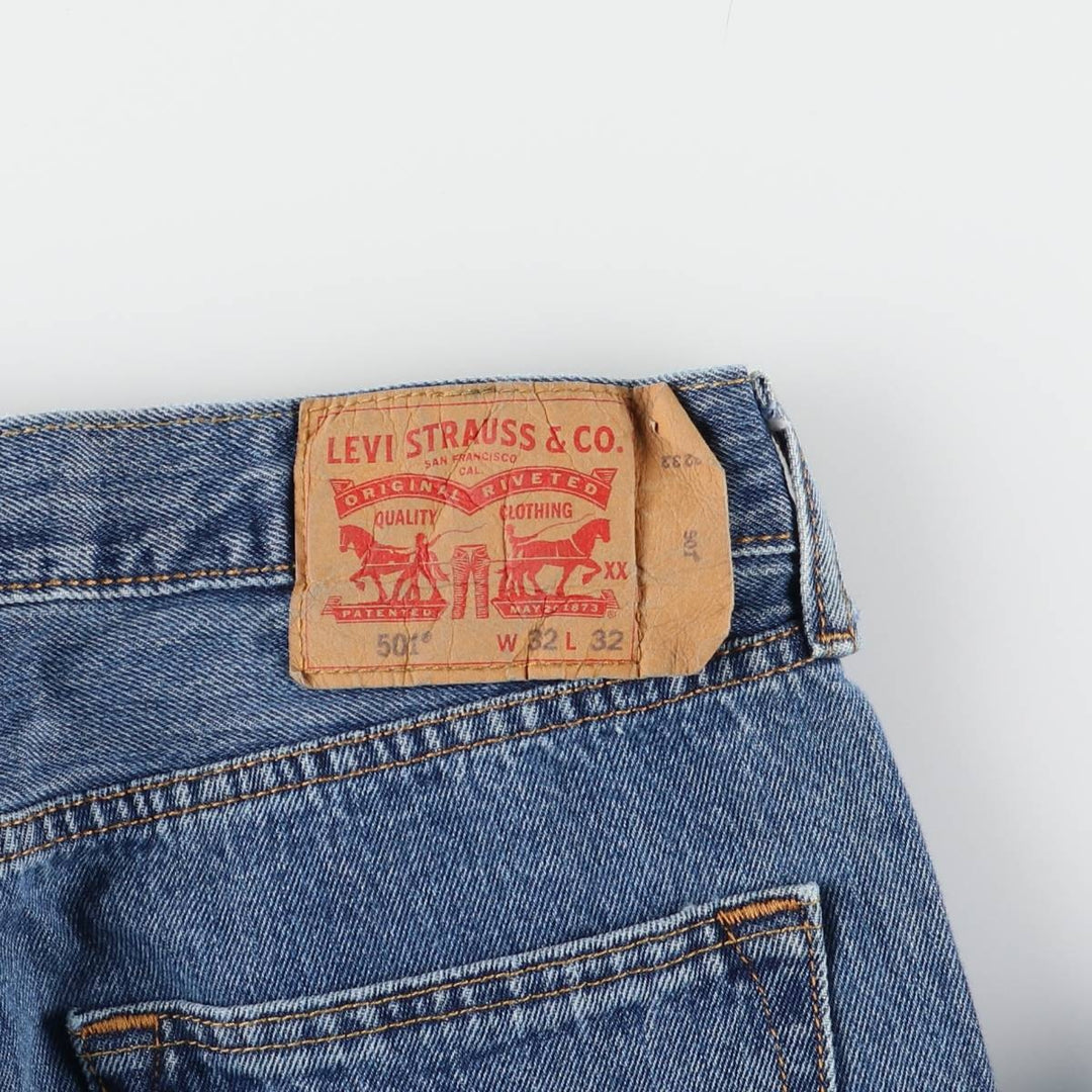 Levi's 501 straight denim pants for men, equivalent to w31 cotton blue type Vintage Second Hand