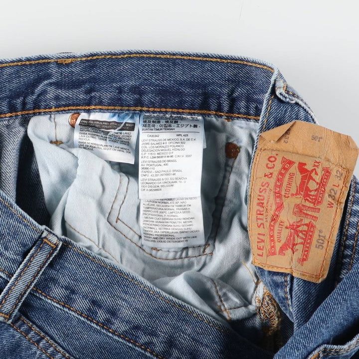 Levi's 501 straight denim pants for men, equivalent to w31 cotton blue type Vintage Second Hand