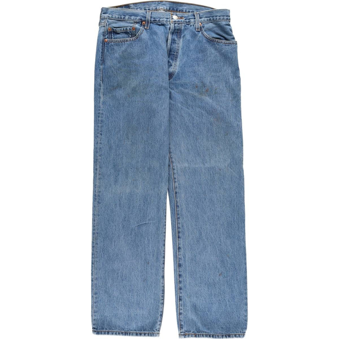 Levi's 501 straight denim pants for men, size W34 cotton blue type Vintage Second Hand