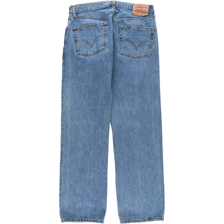 Levi's 501 straight denim pants for men, size W34 cotton blue type Vintage Second Hand