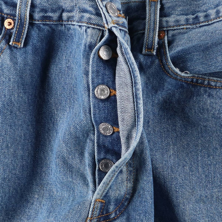 Levi's 501 straight denim pants for men, size W34 cotton blue type Vintage Second Hand