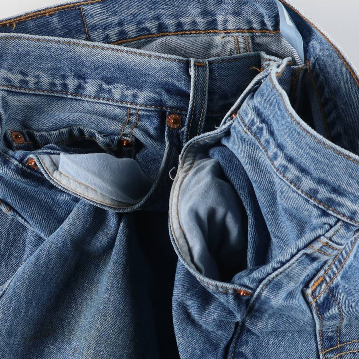 Levi's 501 straight denim pants for men, size W34 cotton blue type Vintage Second Hand