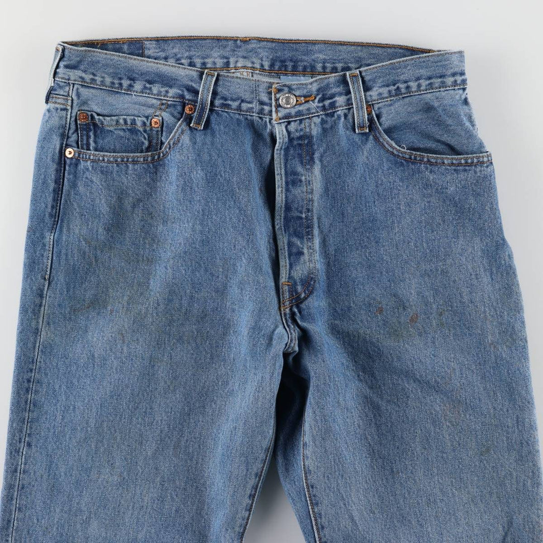 Levi's 501 straight denim pants for men, size W34 cotton blue type Vintage Second Hand