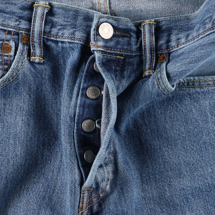Levi's 501 straight denim pants for men, size W32 cotton blue type Vintage Second Hand